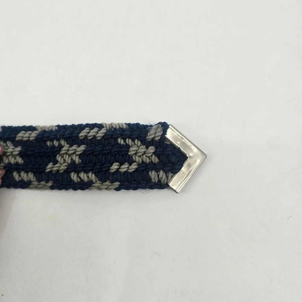 Vintage 1995 Siskiyou Buckle Co Western Bronc Rider Woven Belt 44